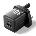 Vention MA Charger Wall GaN 30w 1xA 1xC UK Black FEQB0-UK