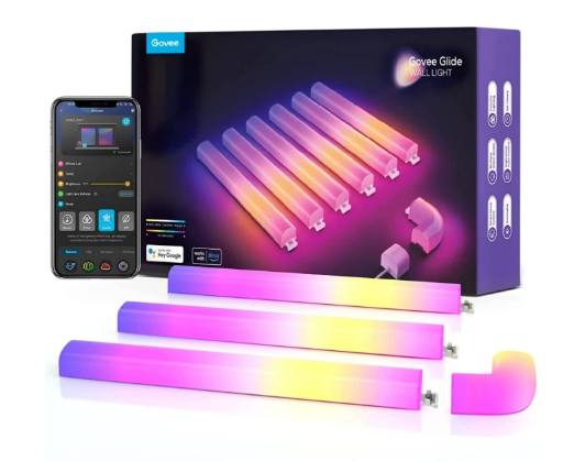 [25759] Govee Glide RGBIC Wall Light B6062 - 6 Tubes + 1 Corner