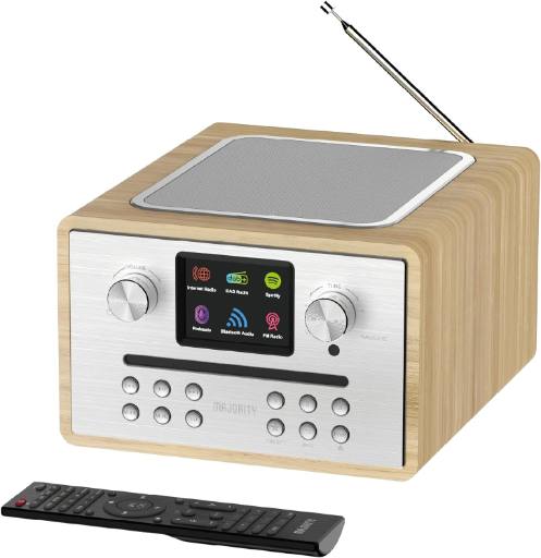 [25721] Majority HOMERTON 2 Mini HiFi with FM Radio, CD Player, Bluetooth, USB & Internet Radio