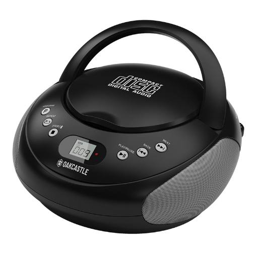 [25717] Majority Oakcastle CD250 Portable CD Player Boombox with Bluetooth & FM Radio Mains or Battery Powered