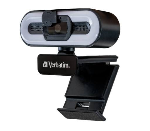 [25626] Verbatim Webcam Full HD Autofocus with Microphone & Light AWC-02