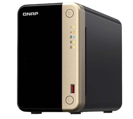 [25405] QNAP NAS 2-Bay Tower Intel Quad-Core, 8GB RAM, PCIe Slot, Dual 2.5GbE, HDMI 2.1 & SSD Caching TS-264