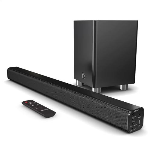 [25247] Majority K2 150W Soundbar with Wireless Subwoofer and BT,USB,Optical,HDMI (EU)