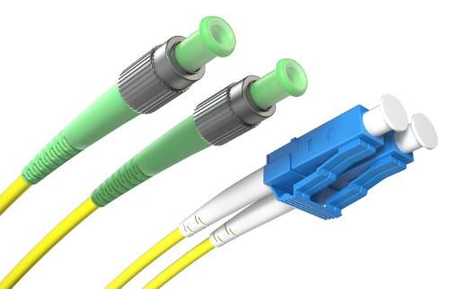 [25108] Opton Fiber Patch Cord FC/UPC-LC/UPC SM Duplex 2.0m FCA-LCU-SM-DX-2
