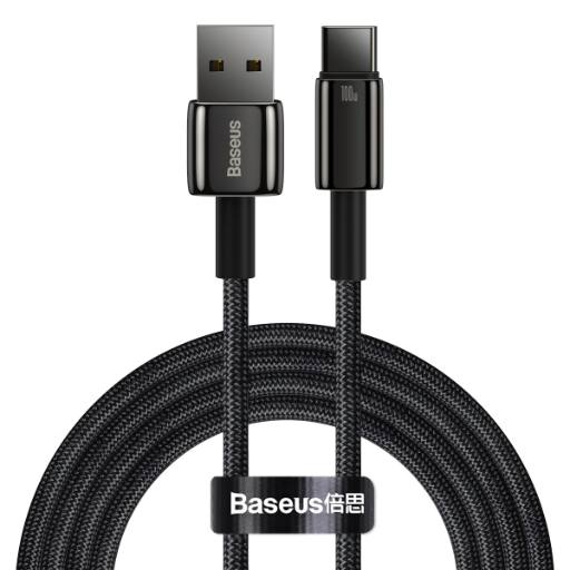Baseus Cable USB-C to USB-A Tungsten Gold 100W 2.0m Blk