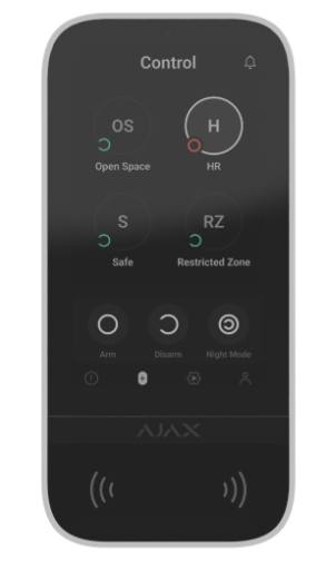 [24849] AJAX Keypad Touchscreen White