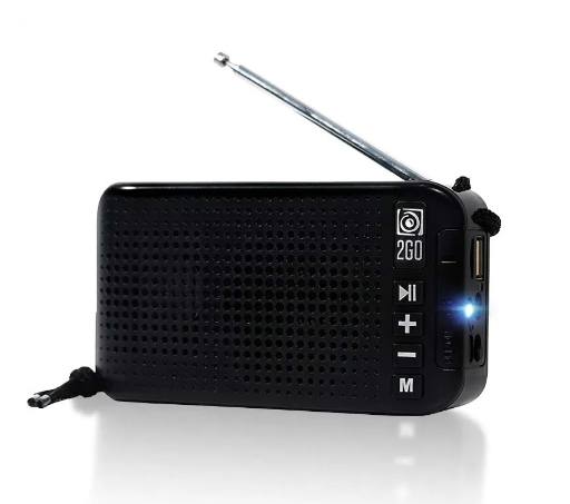 [24813] SonicGear AudioBox 2GO-RDO20 Portable Solar & USB Rechargeable FM Radio with Bluetooth & Torchlight