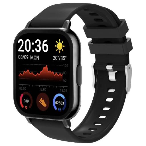 [30628] Denver Smartwatch with Call Function, Blood Pressure, SWC-176B Black