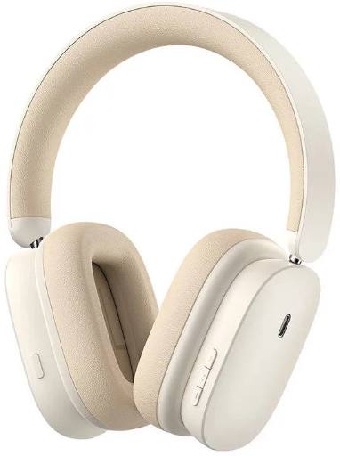 [24527] Baseus Bowie H1 Noise Cancelling Wireless Headphones White