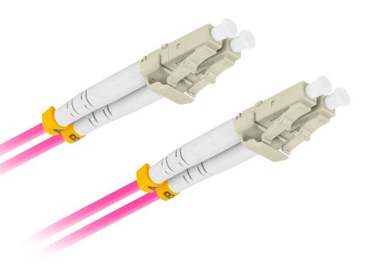 Lanberg Fiber Patch Cord LC/UPC-LC/UPC MM 50/125 Duplex OM4 LSZH 10.0m