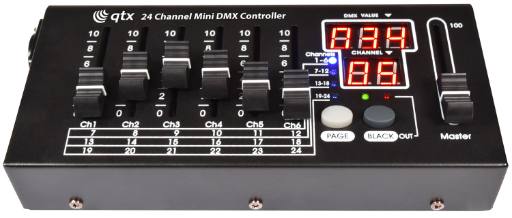 [24263] QTX MDMX-24 24 Channel Mini DMX Controller 154.100UK