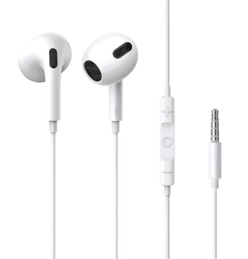 [24220] Baseus Headphones In Ear Wired 3.5mm H17 White