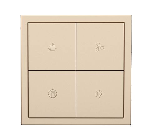 HDL Panel Smart Tile Series 8 Button Champgn Gold