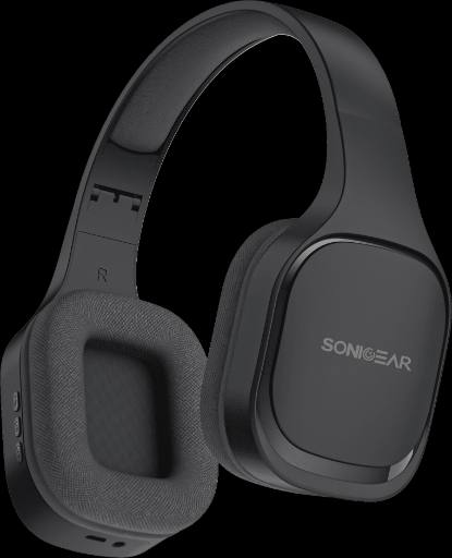 [30028] SonicGear Headphones Bluetooth Fabric + Foldable AIRPHONE 7 Graphite