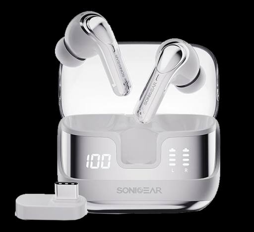 [30026] SonicGear Earphones Bluetooth & USB-C Dongle for PC EarPump XP2 Platinum