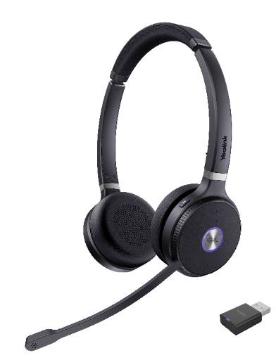 [23788] Yealink Headset Wireless DECT with Dongle WH62 Dual Portable Teams 150m