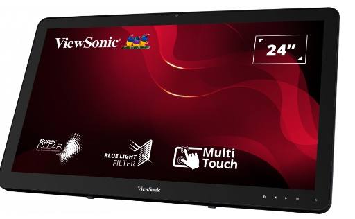 [23620] Viewsonic Monitor Touch Screen 24'' Full-HD HDMI/DisplayPort/VGA Speakers Bookstand TD2430