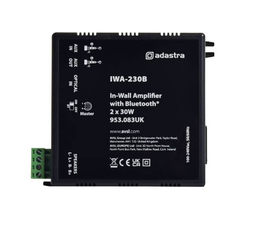 [23531] Adastra IWA230B In-Wall Bluetooth Amp 2x30W@4ohm 953.083UK