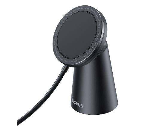 [23357] Baseus Simple Magnetic Stand Wireless Charger Black
