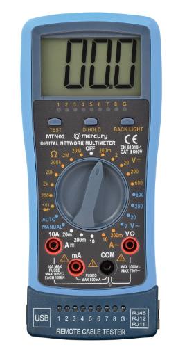 [23240] Mercury Pro Digital Multimeter Network/USB Tester 600.107UK