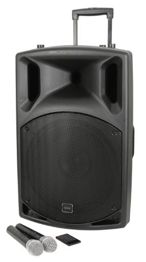 [22933] QTX QX15PA-Plus Portable PA 15'' BT/USB/UHF Mic 178.857UK