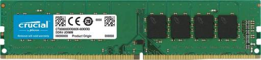 [22027] Crucial UDIMM 8GB RAM DDR4-2666 CL19 for Desktop PC