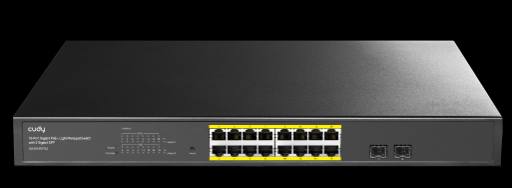 Cudy Switch PoE Gigabit Cloud Easy-Managed 16PoE with 2 SFP 200W GS1016EPS2