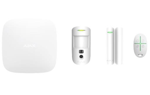 [21779] AJAX TCP-IP/GSM Alarm Hub2 White Starter Kit