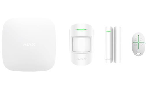 AJAX TCP-IP/GSM Alarm Hub White Starter Kit
