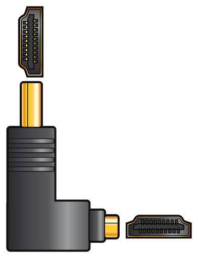 [21735] Av:Link HDMI Right Angle Adaptor 122.399UK
