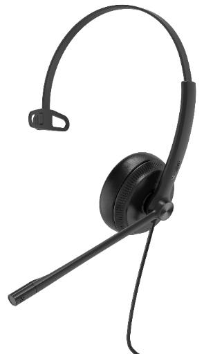 [21686] Yealink Headset Wired Analog RJ9 QD with Noice Cancelling for IP Phone YHS34 Mono