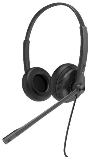 [21687] Yealink Headset Wired Analog RJ9 QD with Noice Cancelling for IP Phone YHS34 Dual