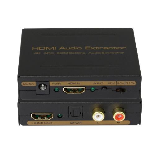DigitMX HDMI TO HDMI+Audio (SPDIF+2RCA) Converter 4K30HZ ARC DMX-CHHS3