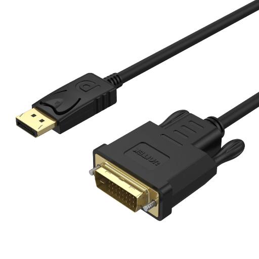 [21392] Unitek Y-5118BA Displayport to DVI Cable 1.8m Black/Gold Plated