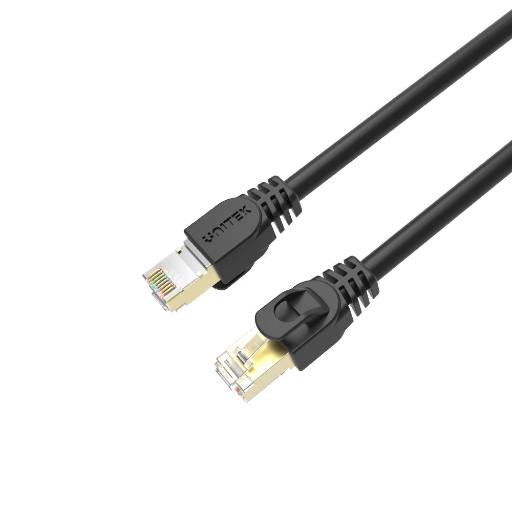 [21388] Unitek C1814EBK CAT7 SSTP Pure Copper Ethernet Cable 15.0m Black