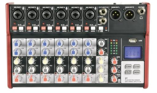[21195] Citronic CSM-8 Mixer 8ch/USB/BT Play-Rec 170.873UK