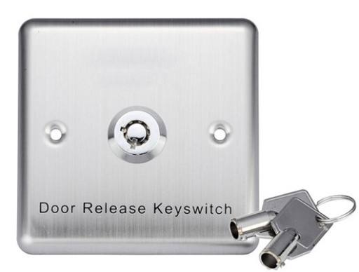 [21179] Zudsec Stainless Steel Door Release Button with Key ZDBT-801E