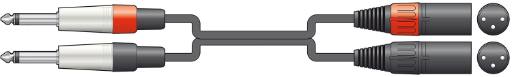 Chord Classic 2XLRM-2x6.3MM 6.0m 190.036UK