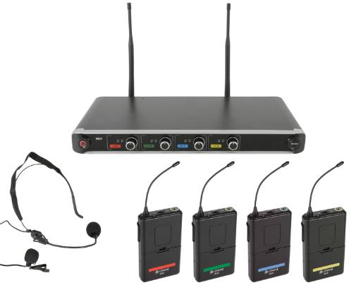 [20201] Chord NU4-N Quad UHF System-Neck/Lapel 171.844UK