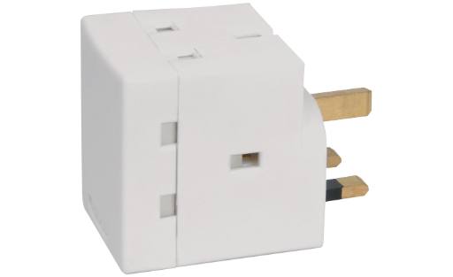 Mercury 3 Way UK Mains Adaptor 13A 429.813UK