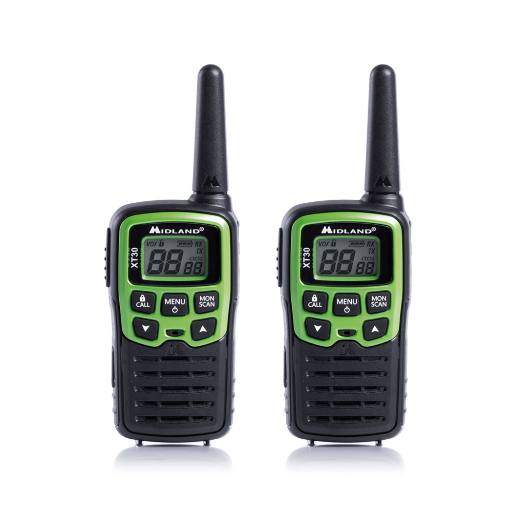 [19208] Midland XT30 Walkie Talkie with USB Charger (pair)