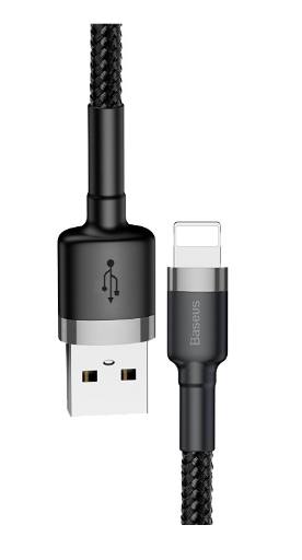 Baseus Cafule Braided Lightning Cable 2.4A 1.0m Grey