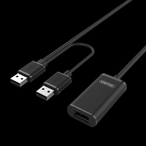 [17705] Unitek Y-279 USB2.0 USB-A Male to USB-A Female Active Extension Cable 20m