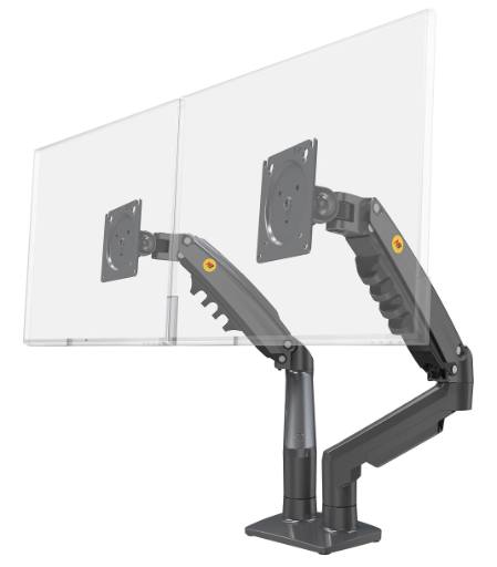 [16572] NBMounts F160 Dual Arm Gas Desk Monitor Mount (updated version)