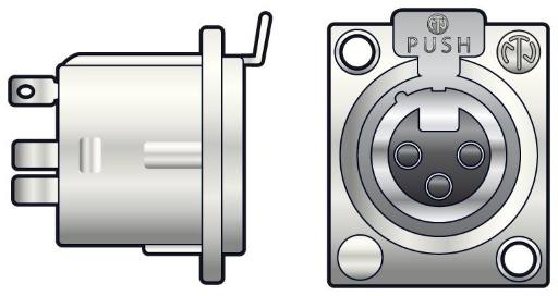 Neutrik NC3FD-LX XLR Socket PCB 761.660UK