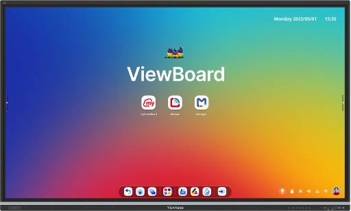 ViewSonic ViewBoard Interactive Display Whiteboard 86" 4K Android EDLA 50-Point Touch 70W Speaker NFC IFP8651-3C