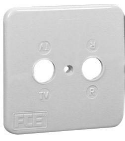 [11812] FTE MP76BL Outlet cover 2 Connectors