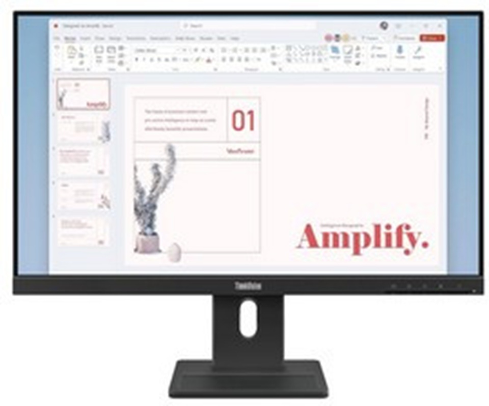 [64BAMAT1UK] LENOVO MONITOR 23.8, C, THINKVISION E24-40 BUSINESS WITH SPEAKERS, IPS, WLED, FHD 1920x1080, 4MS, 100Hz, 250CD/M2