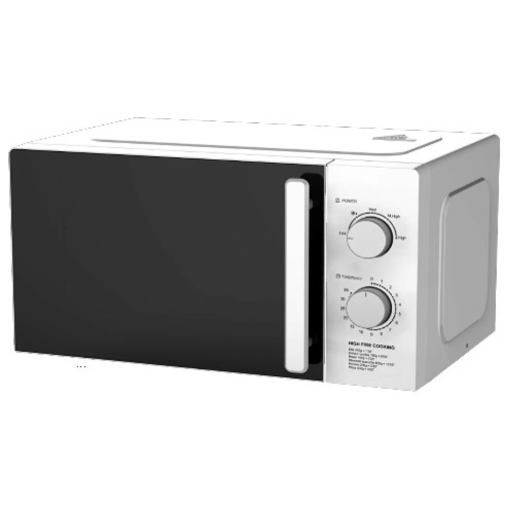[HYMW-WLF20MXP07W] HYUNDAI MICROWAVE, 20LT, 700W OUTPUT, 1100W INPUT, 220-240V, 50HZ, 5 POWER LEVELS, MECHANICAL CONTROL, NO HANDLE, WxHxD 44.4x24.0x35.0, WHITE