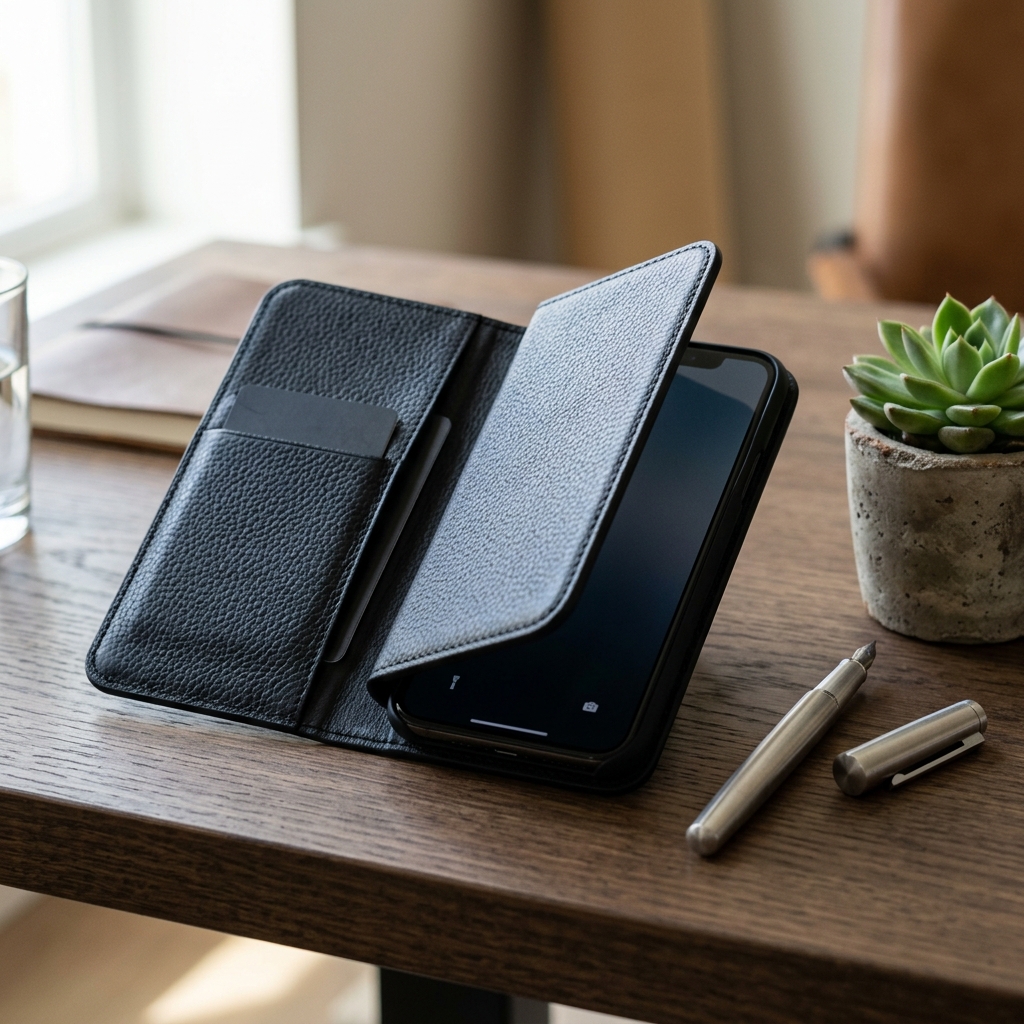 Apple Leather Folio Black for iPhone XS Max